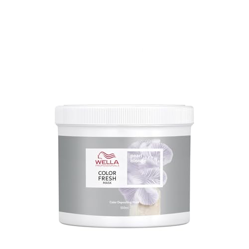 Wella Professionals Color Fresh Mask Pearl Blonde – Haarkur zum Beleben und Verändern der Haarfarbe – pflegende Tönung mit Avocadoöl – für helles und aufgehelltes Haar – 500 ml