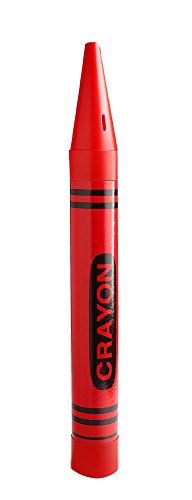 Universal Affect - Large Crayon Coin Savings Bank - Dimensions are approximately 22.5" Tall x 2.25" wide & deep - Color: Red
