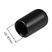 100PCS Outdoor Nail Protective Cover Ground Nail Cap Rubber Sheath Cover for PVC Floor Nails, Black 26mm x 8mm, Pack of 100 Compatible with Ground Fasteners
