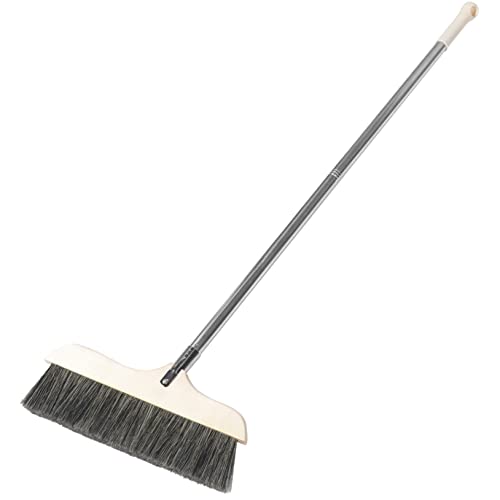 GOOHOCHY Indoor Broom with Soft Bristles Hardwood Floor Sweeping Portable Broom for Camping