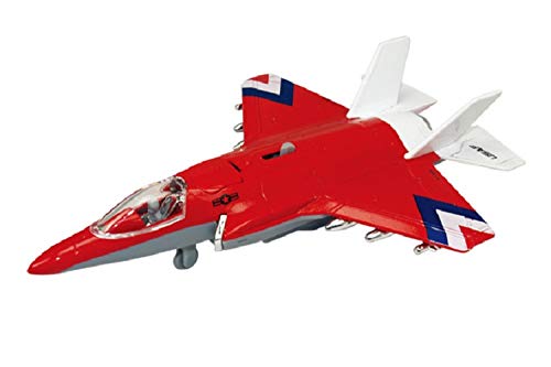 IndusBay 7.6 Inches Diecast Alloy Metal Army Fighter Plane 5th Generation Military Fighter Jet Model Toy with Light & Sound Airplane Toy for Kids - Green