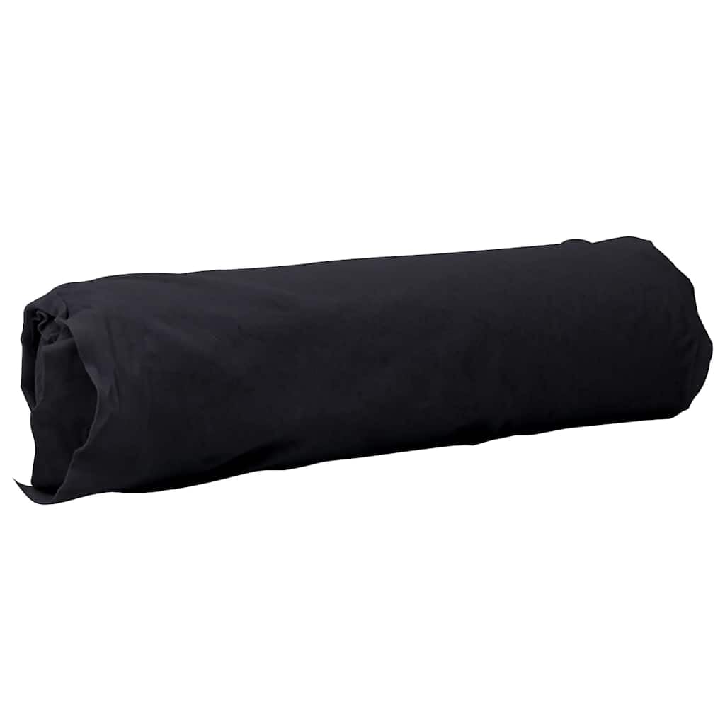 Geotextil Vlies Schwarz aus Polyesterfaser 1 x 50 m, 100 g m2, Unkrautvlies Gartenvlies Bodenvlies Mulchvlies für Beetfolie, Drainage, Kiesweg und Rasenpflege