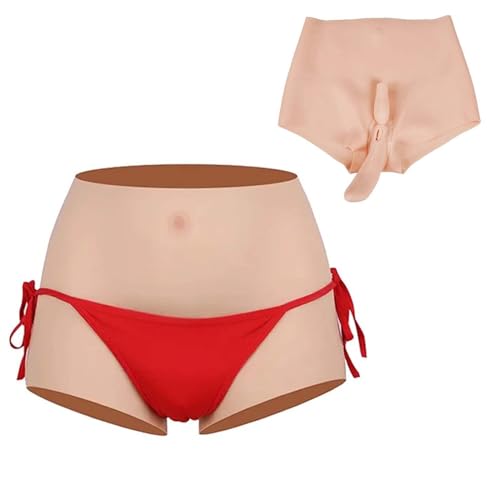 GAOLEI Silicone Panties Realistic Pussy Butt Lift Underwear Male to Female Pluggable for Crossdresser Transgender