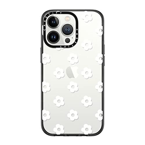 CASETiFY RpNg iPhone 13 Pro P[X [MILKi (2x MIL-STD-810G)/1.2m̗eXgNA] - Ditsy Daisies White - ubN