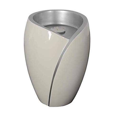 Aesthetic Urns White Fibreglass Urn For Ashes Candle Holder Cremation Vase Modern Funeral Urn Large Memorial For Adults
