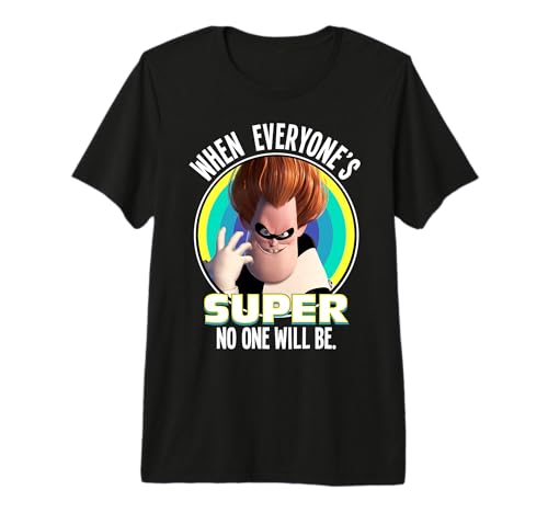 Disney Pixar The Incredibles Syndrome Super Retro Portrait Premium Tri-blend T-Shirt