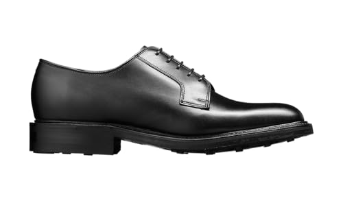 Image of BARKER Nairn Men's Lace-Up Oxford Shoes - Handcrafted Luxury Leather Derby Dress Shoes for Formal Wear
