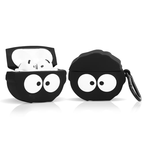 Custodia carina per AirPods di 4ª generazione, per auricolari wireless AirPods 4, custodia di ricarica in silicone cartoon XMBYGY antiurto protettiva cover per cuffie con moschettone per uomo donna