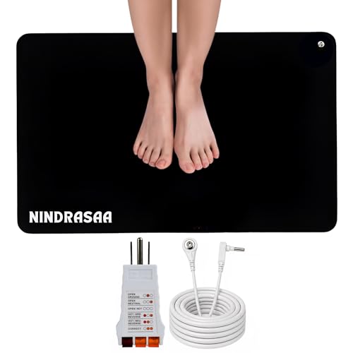 Grounding Mat 24x16 Earthing Pad for Desk & Feet