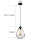 MAXDUYU Vintage Pendelleuchte Hängelampe Käfig Hängende Lampe, E27 Lampen fassungstyp,Retro Lampenschirm Licht für Küche,Stab,Wohnzimmer Schwarz,Pendelleuchte esstisch 1 flammig