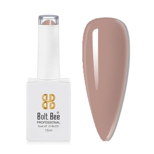 Image of Bolt Bee Nude Color Gel Nail Polish Soak Off UV Gel DIY at Home Manicure Salon Nail Art (5, 15ml)