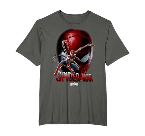 18MARF00175A-001 Marvel Infinity War Spider-Man Game Face Maglietta