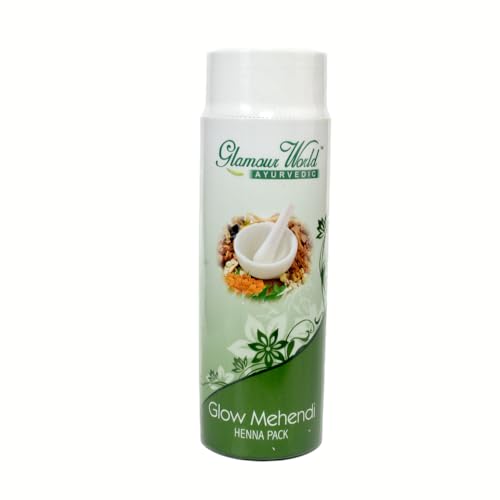 Glamour World Ayurvedic Glow Mehendi| t promotes hair growth and covers grey hair with no side effects| Enriched with Madayanti