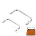 JEYORZY 2 Pezzi Chiusura per Borsa Uncinetto, Chiusura A Chiusura Telaio Borsa In Alluminio, Chiusura a Molla per Borse in Alluminio Manico Borsa Cornice per Borsa Frizione Artigianato Progetti Fai immagine