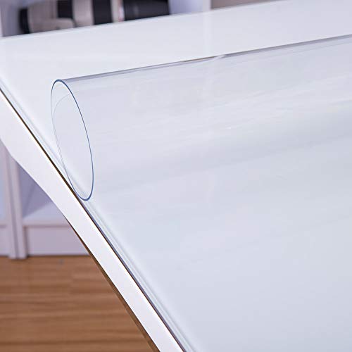 Nappe de table transparente PVC imperméable pour bureau cuisine et table à thé - 7