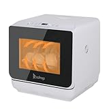 Winado Portable Countertop Dishwasher, Mini Dish Washer with 5 Washing Programs, 5L Built-in Water T