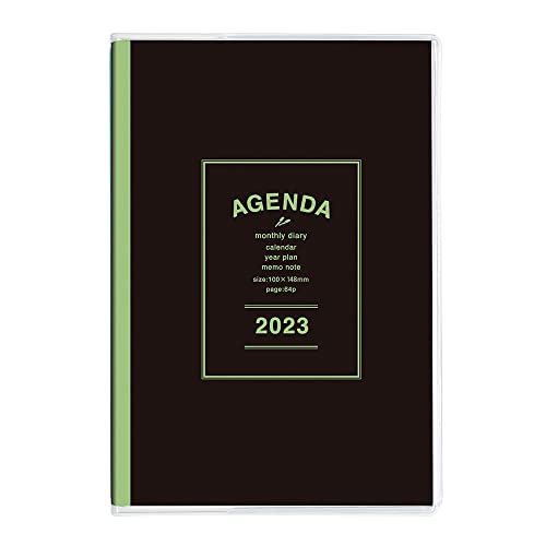 【2023年度版 手帳】 ノートダイアリー2023/A6/ブラック NS-A601-23D