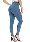 leggings treggings jeggings SUPER TRAGEGEFÜHL - Das Material ist ein toller Mix aus 80% Baumwolle, 15% Polyester und 5% Elasthan. Sehr elastisch, weich, atmungsaktiv und dadurch angenehm auf der Haut. Diese Leggings in passender Dicke ist perfekt zu tragen von Frühjahr bis Herbst.