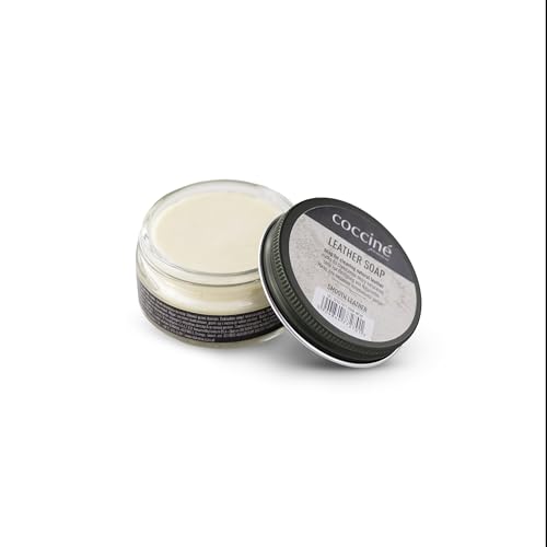 Coccine - Jabón de cuero, jabón de cuero para limpiar zapatos de cuero, jabón especial para zapatos de cuero, limpieza de zapatos y cuero, limpiador de cuero, jabón para cuero liso, jabón de limpieza