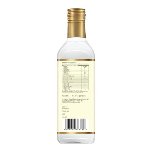 Image of Coco Soul Cold Pressed Unrefined Virgin Coconut Oil | 60% MCT | Multipurpose Usage | Daily Cooking| Keto Friendly | Naturally Cholesterol Free | A1 grade real coconut | From Makers of Parachute 1000 ml