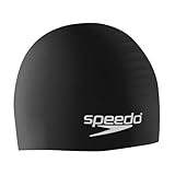 Speedo Unisex-Adult Swim Cap Silicone, Speedo Black, One Size