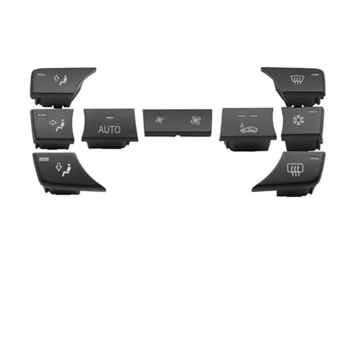 Coche Rejilla Aire Botón Control Ventilación Aire Acondicionado Para Salpicadero Coche CA Para BMW 1 3 X1 X3 Series E81 E82 E87 E88 E84 E90 E91 E92 E93 F25(9pcs Set)