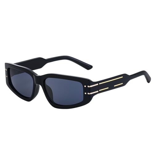 Lunettes de soleil rectangulaires femmes et hommes mode vintage nuance carrée UV400