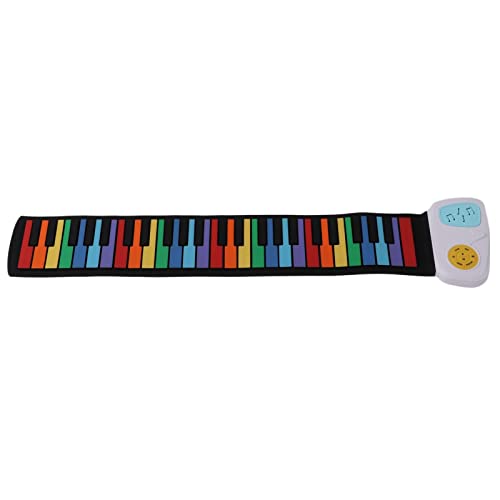 FZYE Roll Up Piano Portable Keyboard Piano Hand Roll Clavier de Piano électrique Haut-parleurs intégrés Pianos Arc-en-Ciel en Silicone pour Enfants (49 Touches, colorées) (Coque Blanche - Les Beatles, Paul McCartney, John Lennon, RIngo Starr, George Harrison FZYE Roll Up Piano Portable Keyboard Piano Hand Roll Clavier de Piano électrique Haut-parleurs intégrés Pianos Arc-en-Ciel en Silicone pour Enfants (49 Touches, colorées) (Coque Blanche