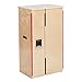 ECR4Kids Play Kitchen Refrigerator, Wooden Playset, Natural
