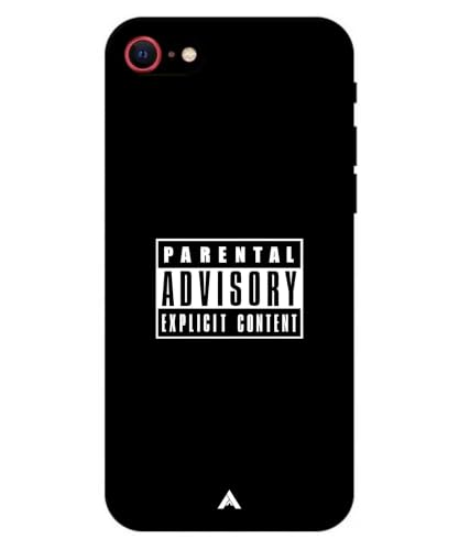 Image of Premium Explicit Case for iPhone 7 Soft-Touch Metal TPU Back Cover, Shockproof, Designer, Aesthetic Mobile Phone Case (Glossy Finish)