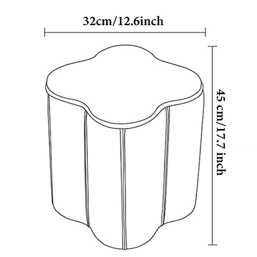 Taburete de maquillaje para el tocador o puf moderno junto al sofá 3