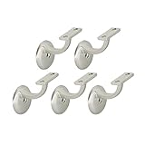 Design House 182030 Jumbo Handrail Bracket, 5-Pack, Satin Nickel, 5 Count