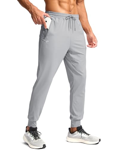 Image of Pudolla Men's Lightweight Jogger with Pockets 4-Way Stretch Sweatpants Workout Runing Athletic Track Pants