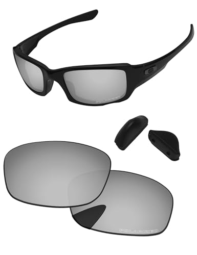 Image of Replacement Lenses & Nose Pads for Oakley Fives Squared(4+1) OO9238 54mm - Precise Fit, UV Block, Impact Resistant