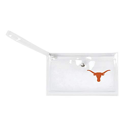 Image of NCAA Texas Longhorns Unisex Ncaancaa Ticket Wristlet, Clear, 9 inch by 5.25 inch