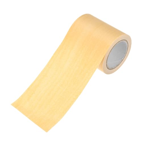 Image of M METERXITY 1-Roll Wood Grain Repair Tape, 2.24in x 15ft Textured Realistic Self-Adhesive Wood Floor Tape Contact Paper for Furniture /Floors /Home [Yellow]