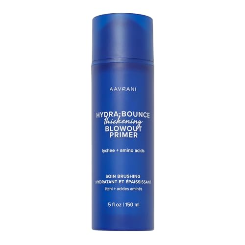 AAVRANI Hydra-Bounce Thickening Primer Blow Dry Cream – Styling Cream for Women to Build Fuller, Bouncier Blowouts – Heat Protection, Frizz Control & Lightweight Style Memory for Fine Hair