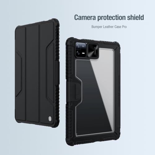 Image of Nillkin Bumper Leather Pro Flip Case Cover Compatible with Xiaomi Pad 6 /6 Pro - Blue