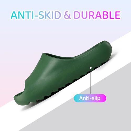 Image of Cloud Slides for Kids,Boys Girls Shower Slippers Bathroom Pool Sandals,Toddler Home House Open Toe Comfy Thick Sole Slippers,Summer Non-Slip Beach Shoes
