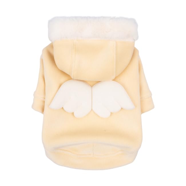 PELIAH Yellow M Winter Sweater for Dog