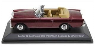 1961 Bentley Continental S2 Park Ward DHC Convertible Borgoña 1/43 por Road Signature 43214
