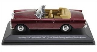 Bentley Continental S2 Park Ward DHC Convertible Borgoña 1961 1/43 Road Signature 43214