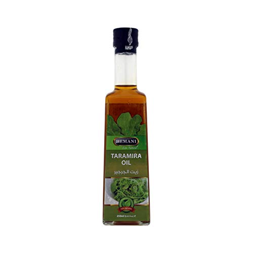 Hemani Taramira Oil 250ml Zayt Bizur Irūkā Sātīfā - 100% Pure & Natural Eruca Sativa Seed Oil for Skin, Hair & Wellness, Nourish & Moisturize, Soften & Hydrate