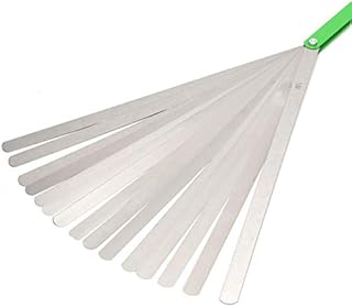 Feeler Gauges, 17 Blades Metric Feeler Gauge Set 300mm Measure Metric 0.02-1mm Thickness Stainless Steel Imperial Gap Measuring Tool