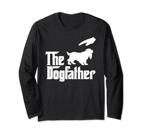 English Cocker Spaniel Dog Dad The DogFather Funny Dogs Manga Larga