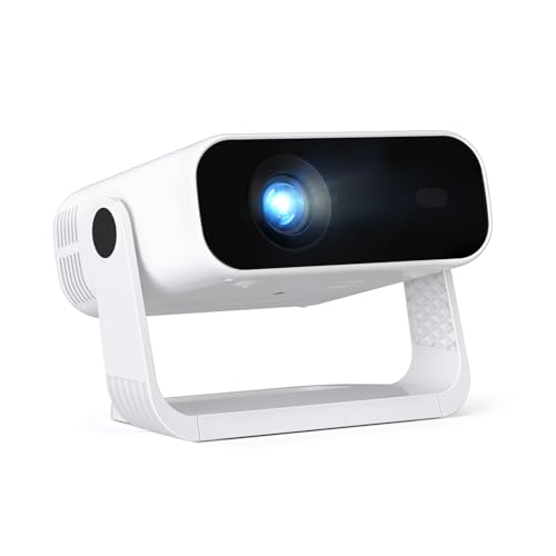 Smart Projector Built-in Apps Android 14 Native 1080P 4K Supported WiFi 6 Bluetooth 5.2 240 ANSI Lumens Low Fan Noise (<31dB) Home Cinema Projector
