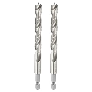 QUARKZMAN 2 Stück Holzbohrer Brad-Point 10mm