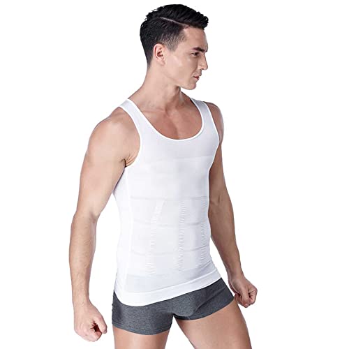 LZH FILTER Shapewear-Oberteile für Männer, Nahtlose dünne Weste, Funktions-figurformendes Kompressions-Unterhemd Für Fitness Cover