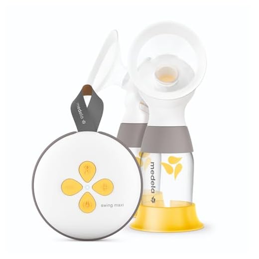 Medela Swing Maxi elektrisk dubbelpump – uppladdningsbar via USB – mer mjölk på kortare tid – med PersonalFit Flex bröstkåpor och Medela 2-fas uttrycksteknik