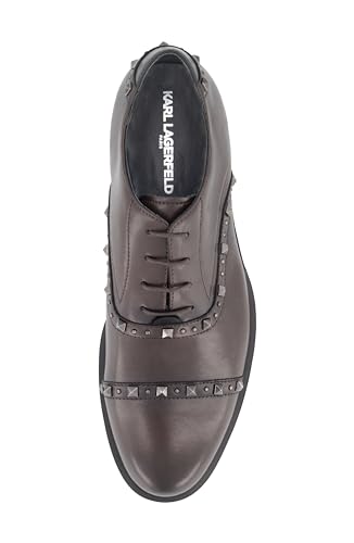Karl Lagerfeld Paris Mens Studded Leather Oxfords Dress Shoe2